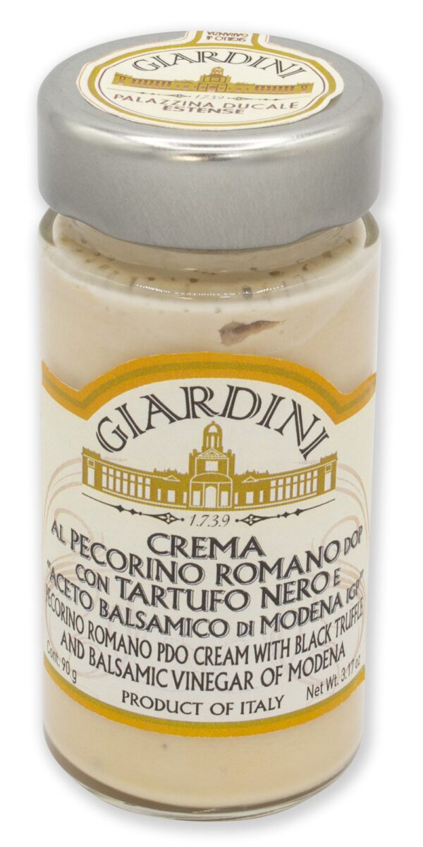 Crema al Pecorino Romano DOP con Tartufo Nero e "Aceto Balsamico di Modena IGP"